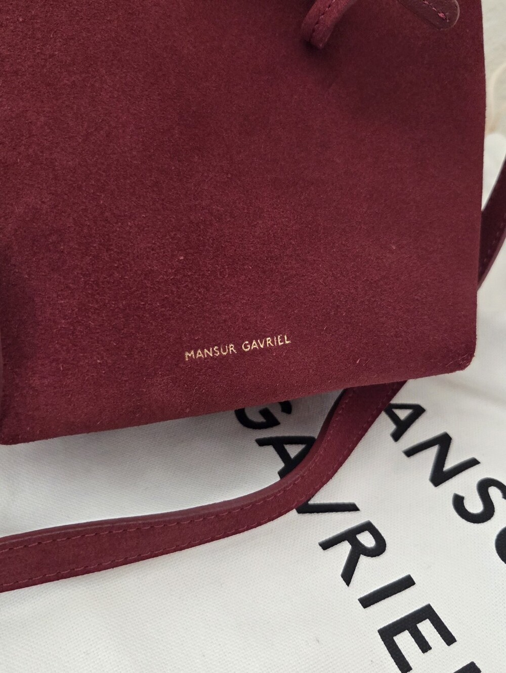 Mansur Gavriel Mini Mini Bucket Bag In Color Rococo - Picture 4 of 10